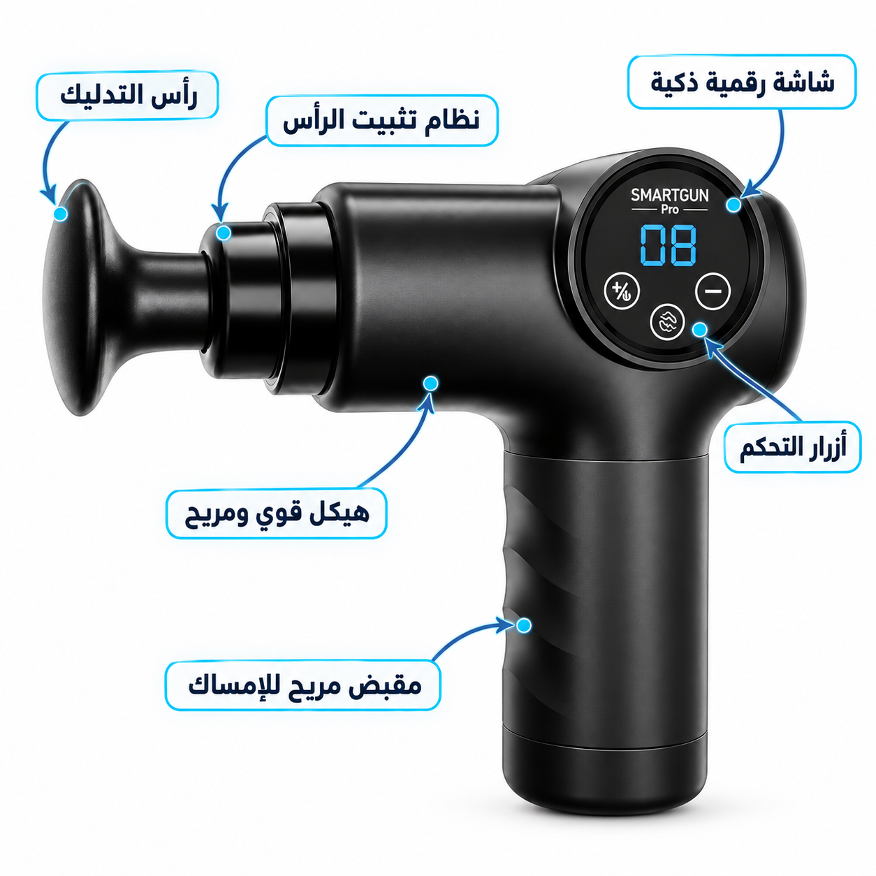 SMARTGUN ™ مسدس التدليك الاحترافي